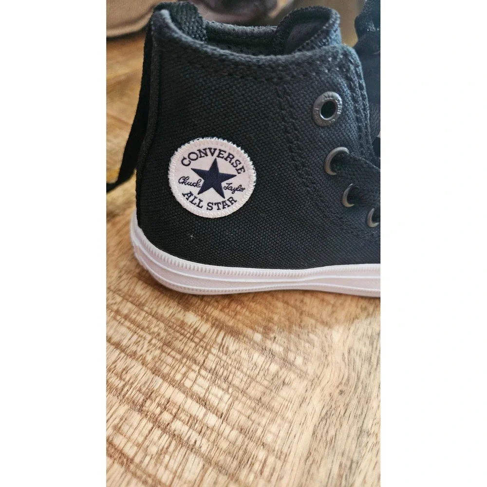 Chuck Taylor Converse All Star High Top Black Canvas Toddler Shoes  Size 5